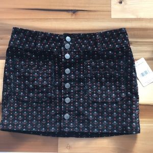 Corduroy mini skirt